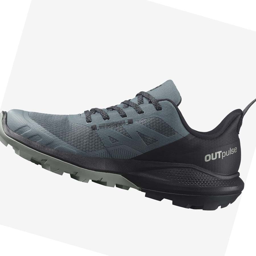 Salomon WoOUTPULSE Vandringsskor Dam Silver | SE776JPQ