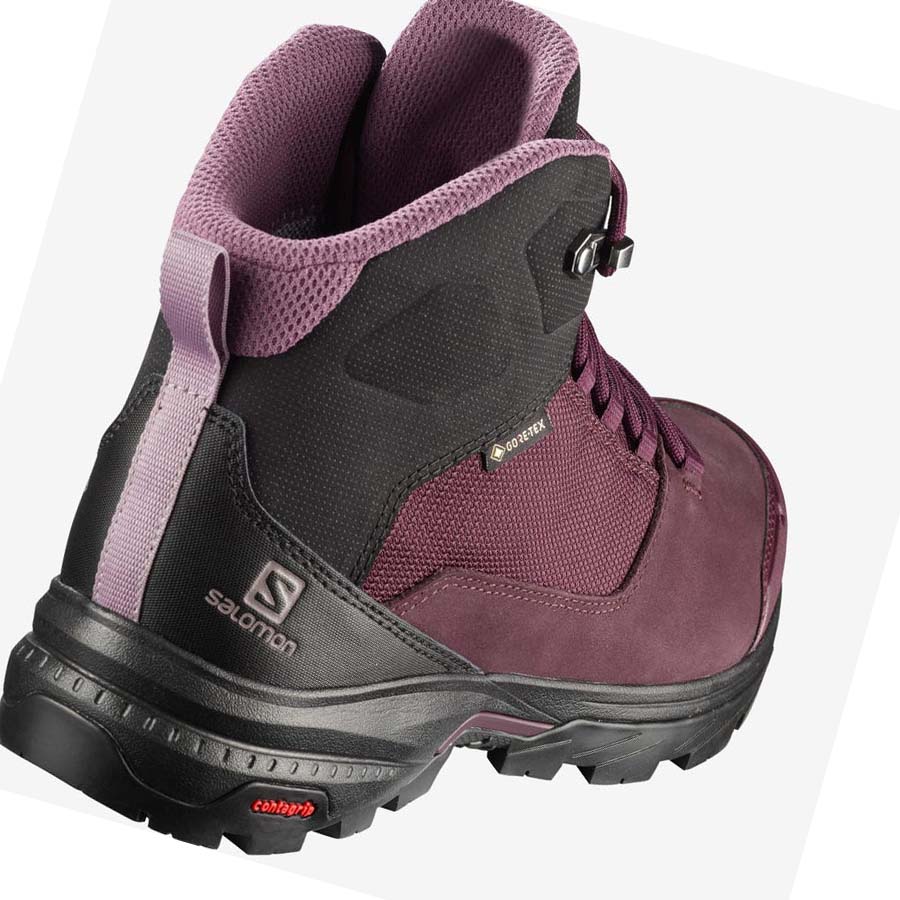 Salomon WoOUTWARD GORE-TEX Vandringsskor Dam Röda | SE789RVD