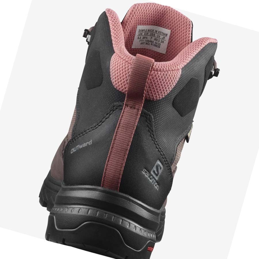 Salomon WoOUTWARD GORE-TEX Vandringsskor Dam Bruna | SE790EBC