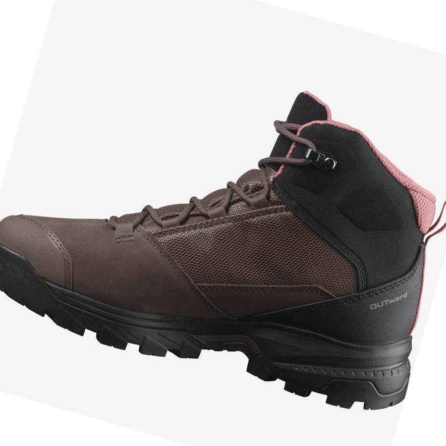 Salomon WoOUTWARD GORE-TEX Vandringsskor Dam Bruna | SE790EBC