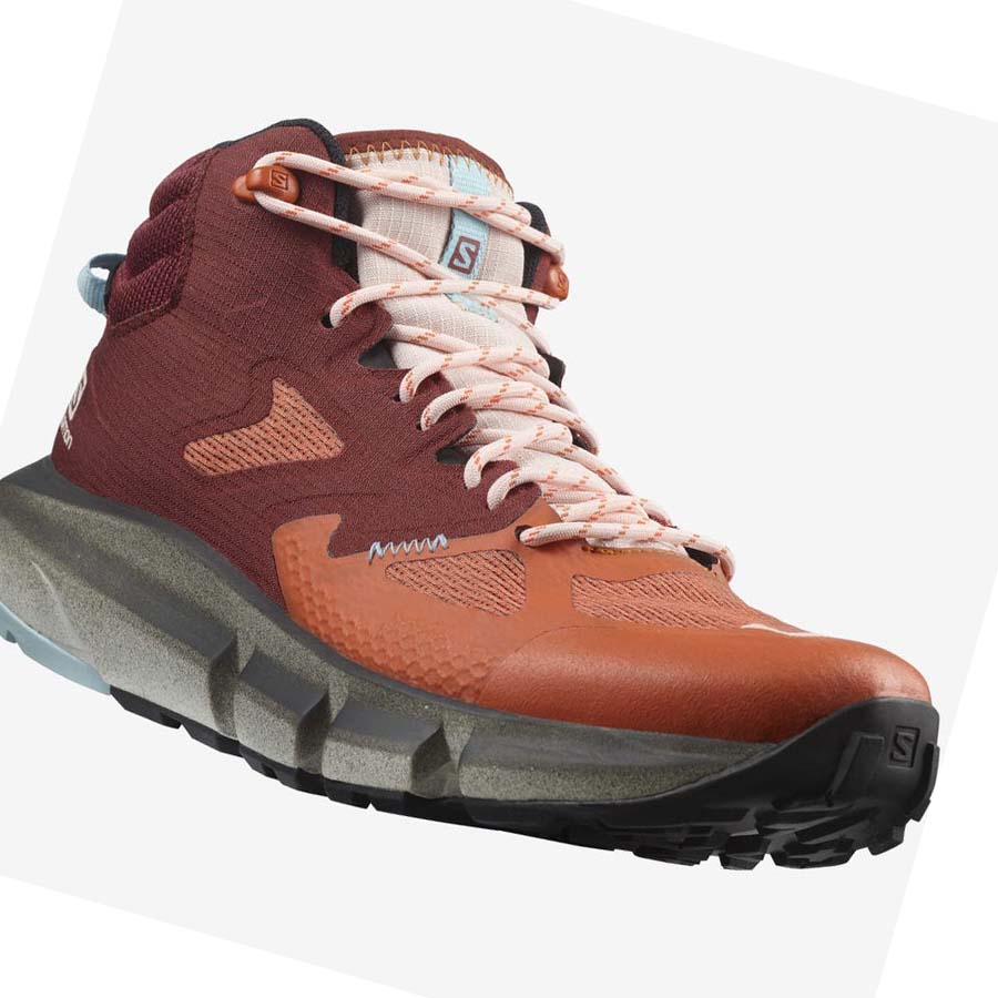 Salomon WoPREDICT HIKE MID GORE-TEX Vandringsskor Dam Orange | SE807SGL