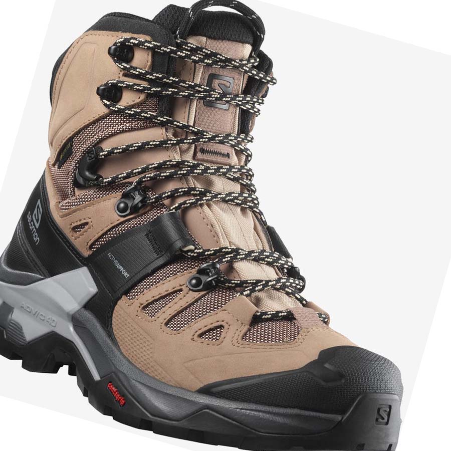 Salomon WoQUEST 4 GORE-TEX Vandringsskor Dam Bruna | SE844QMA