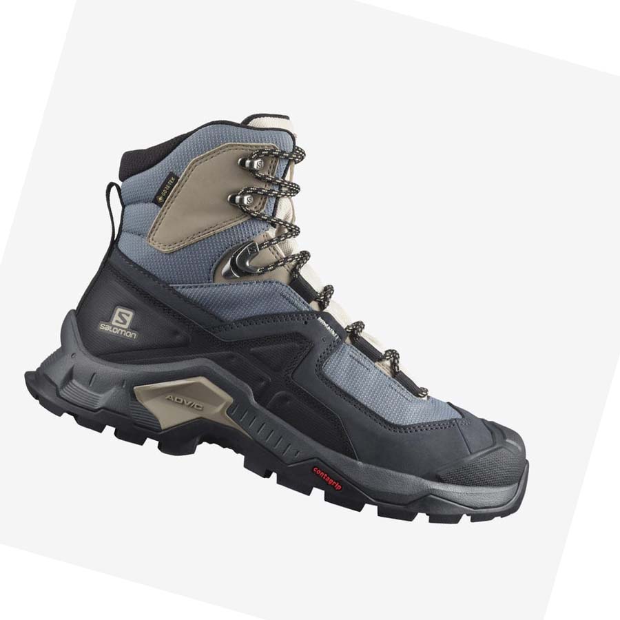 Salomon WoQUEST ELEMENT GORE-TEX Vandringsskor Dam Svarta | SE842EBC