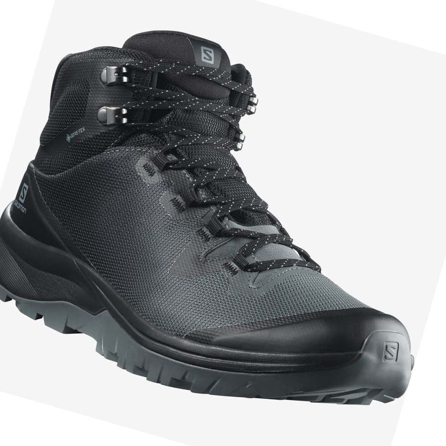 Salomon WoVAYA MID GORE-TEX Vandringsskor Dam Svarta | SE824XYU