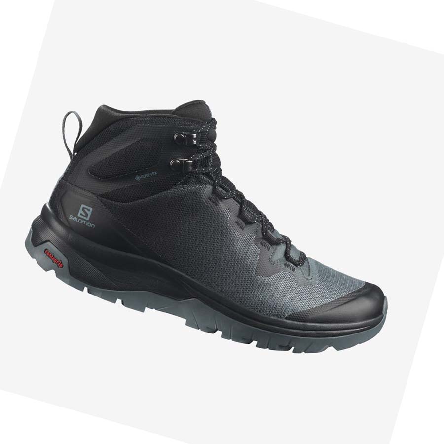 Salomon WoVAYA MID GORE-TEX Vandringsskor Dam Svarta | SE824XYU