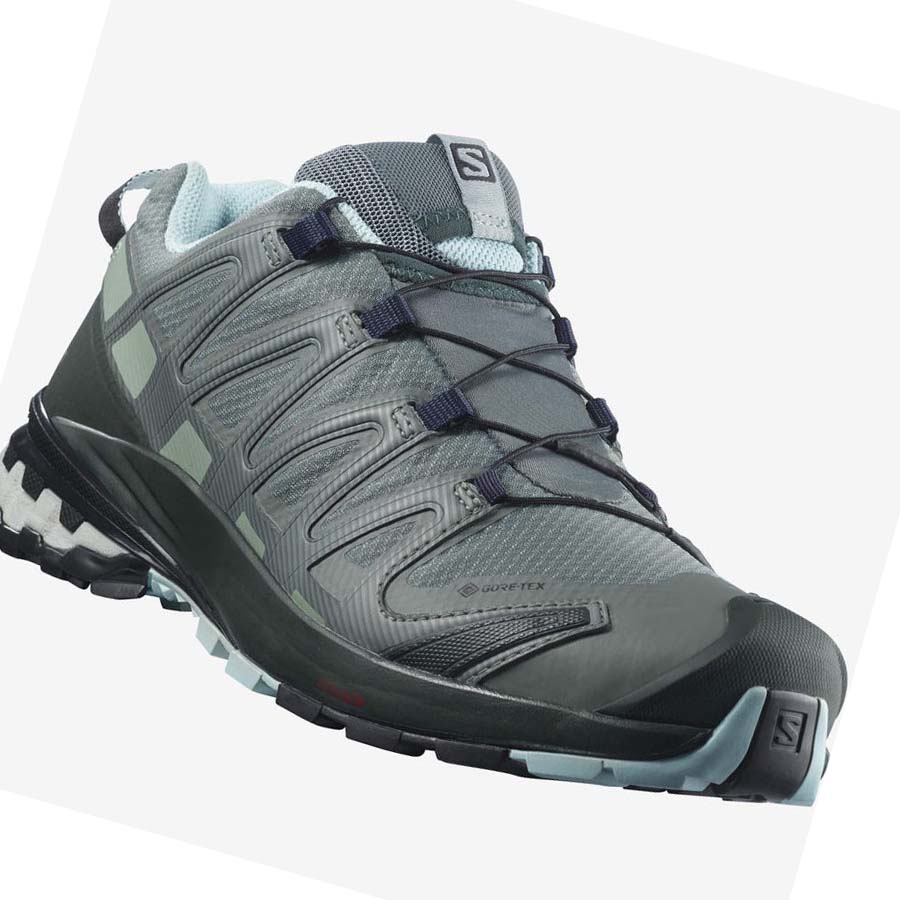 Salomon WoXA PRO 3D v8 GORE-TEX Vandringsskor Dam Gröna | SE798XYU