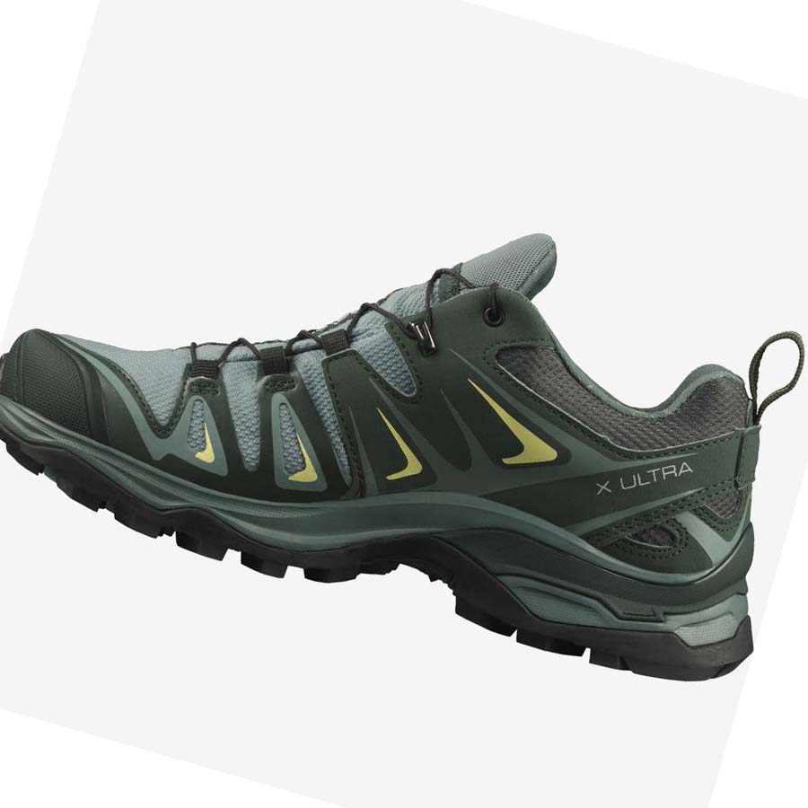 Salomon WoX ULTRA 3 GORE-TEX Vandringsskor Dam Gröna | SE794NWY