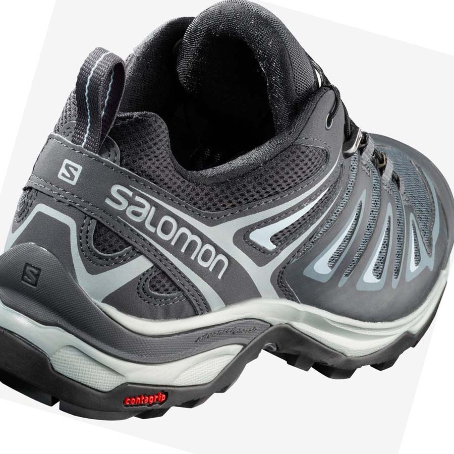 Salomon WoX ULTRA 3 Vandringsskor Dam Svarta Olivgröna | SE791WNB