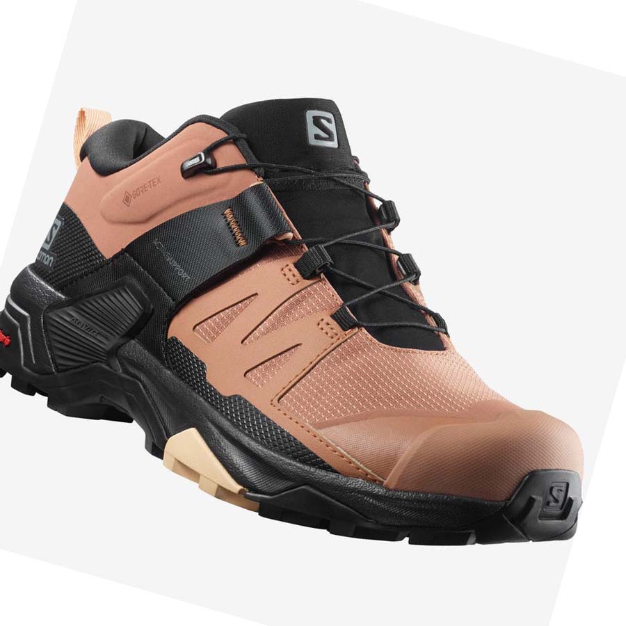 Salomon WoX ULTRA 4 GORE-TEX Vandringsskor Dam Bruna | SE800LIS