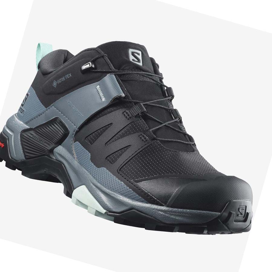 Salomon WoX ULTRA 4 GORE-TEX Vandringsskor Dam Svarta | SE802JPQ