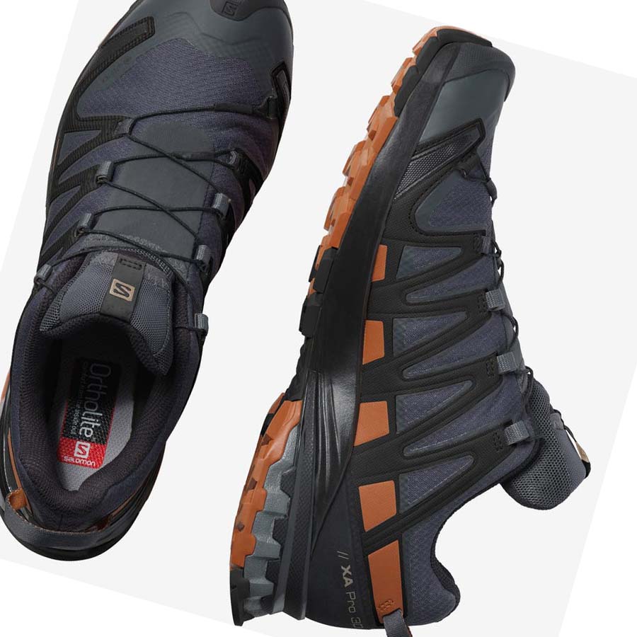 Salomon XA PRO 3D V8 GORE-TEX WIDE Trail löparskor Herr Svarta | SE89WNB