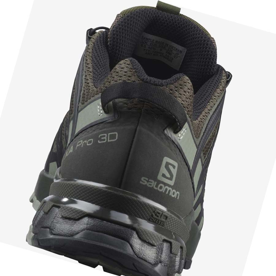 Salomon XA PRO 3D V8 WIDE Vandringsskor Herr Svarta Olivgröna | SE11WNB