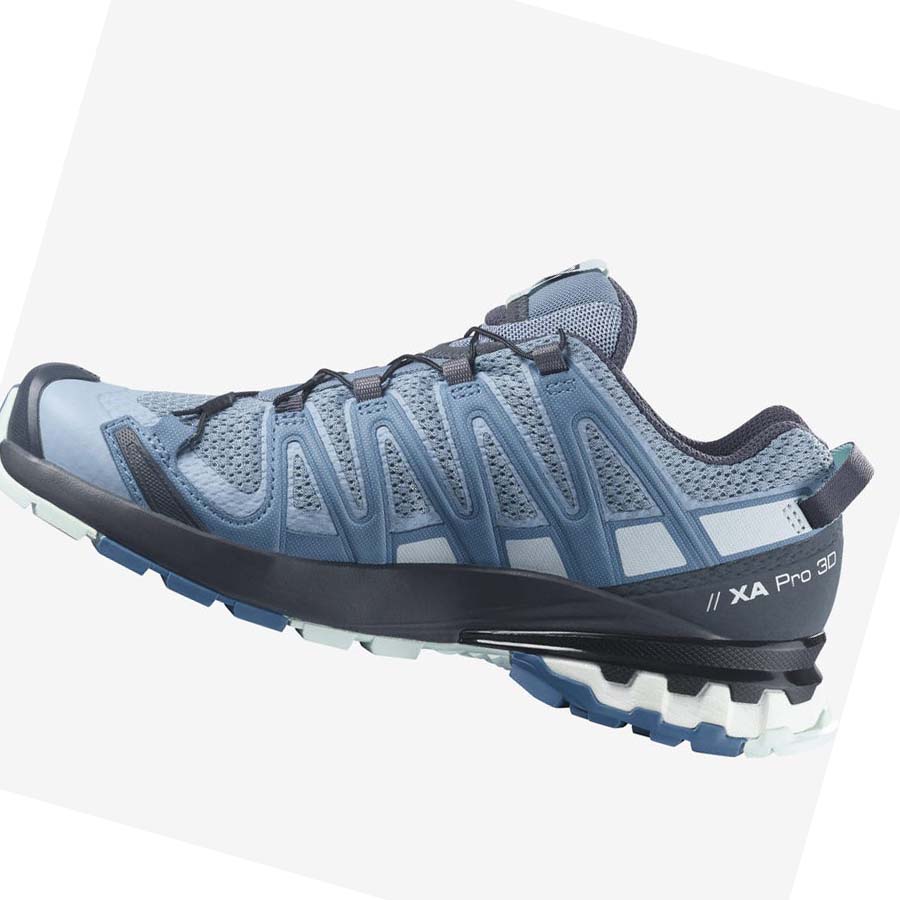 Salomon XA PRO 3D v8 Trail löparskor Dam Silver | SE855HAP