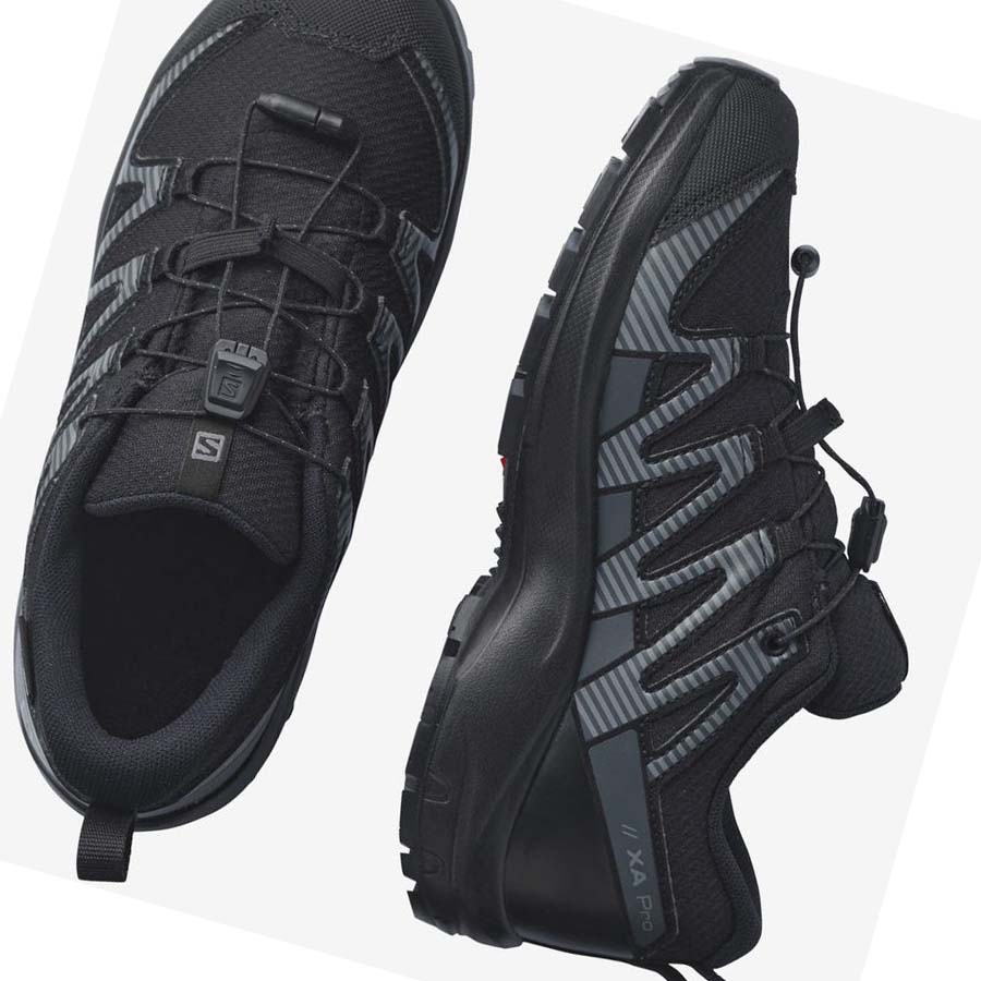 Salomon XA PRO V8 CLIMASALOMON™ WATERPROOF Vandringsskor Barn Svarta | SE1587QMA