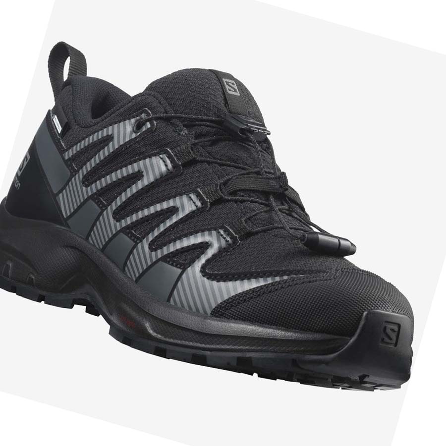 Salomon XA PRO V8 CLIMASALOMON™ WATERPROOF Vandringsskor Barn Svarta | SE1587QMA