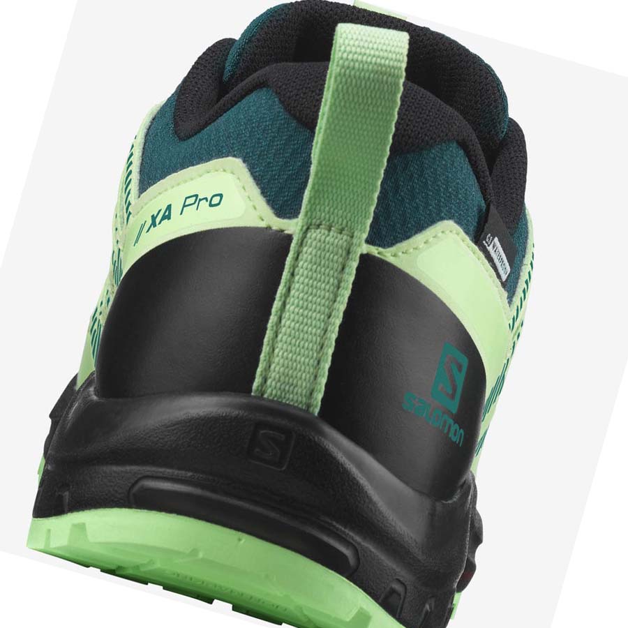 Salomon XA PRO V8 CLIMASALOMON™ WATERPROOF Vandringsskor Barn Gröna | SE1589EBC