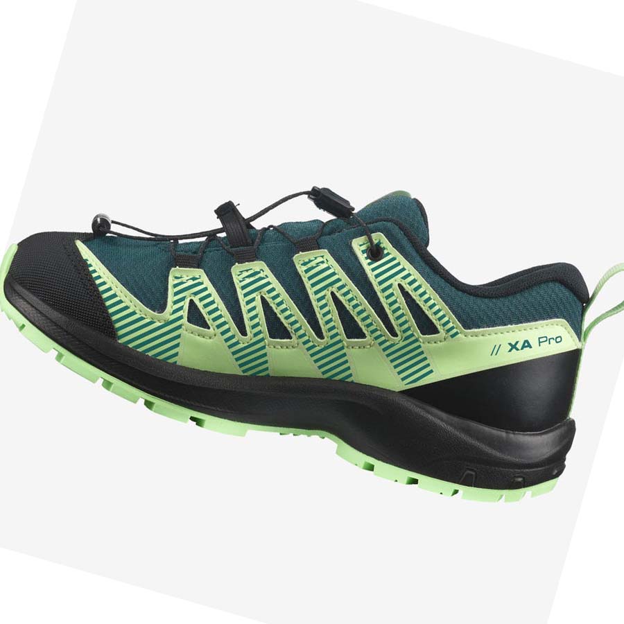 Salomon XA PRO V8 CLIMASALOMON™ WATERPROOF Vandringsskor Barn Gröna | SE1589EBC