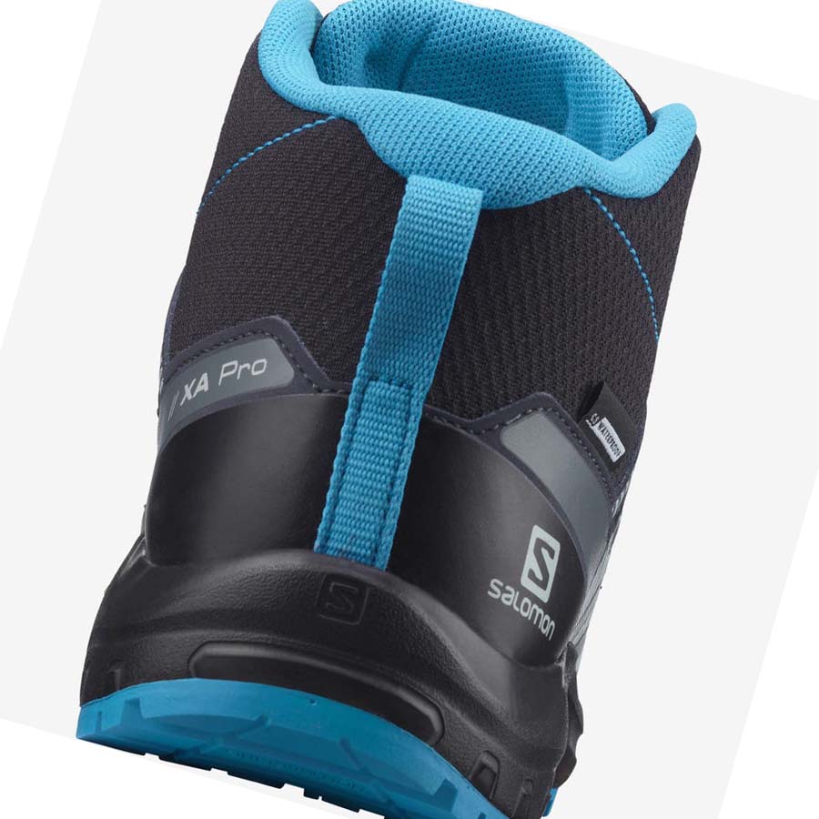 Salomon XA PRO V8 MID CLIMASALOMON™ WATERPROOF Vandringsskor Barn Svarta | SE1584BEX