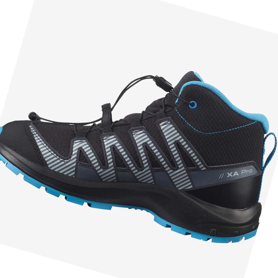 Salomon XA PRO V8 MID CLIMASALOMON™ WATERPROOF Vandringsskor Barn Svarta | SE1584BEX