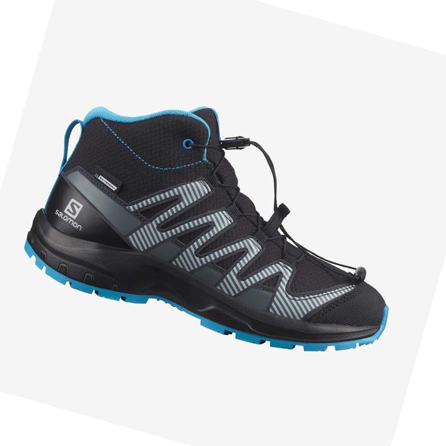 Salomon XA PRO V8 MID CLIMASALOMON™ WATERPROOF Vandringsskor Barn Svarta | SE1584BEX