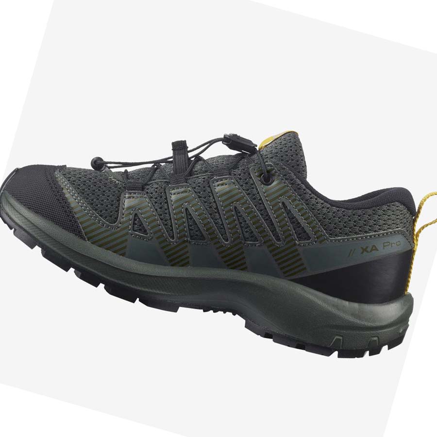 Salomon XA PRO V8 Trail löparskor Barn Olivgröna | SE1596PJJ