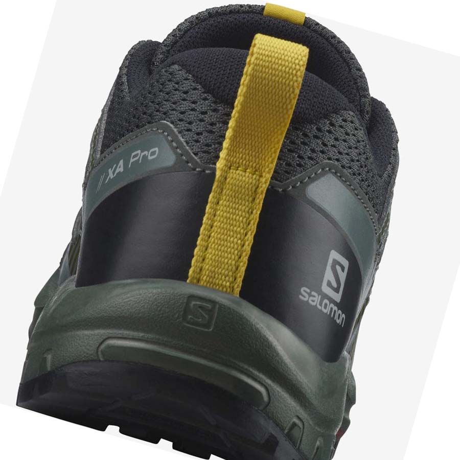 Salomon XA PRO V8 Trail löparskor Barn Olivgröna | SE1596PJJ