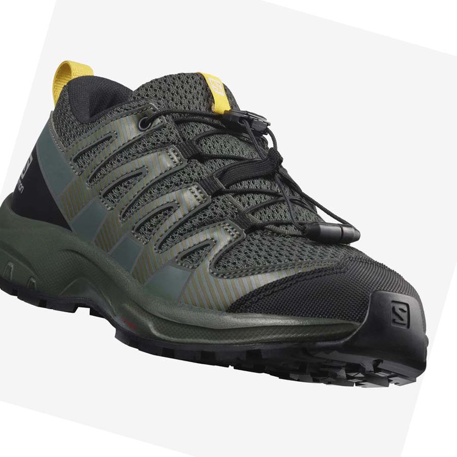 Salomon XA PRO V8 Trail löparskor Barn Olivgröna | SE1596PJJ