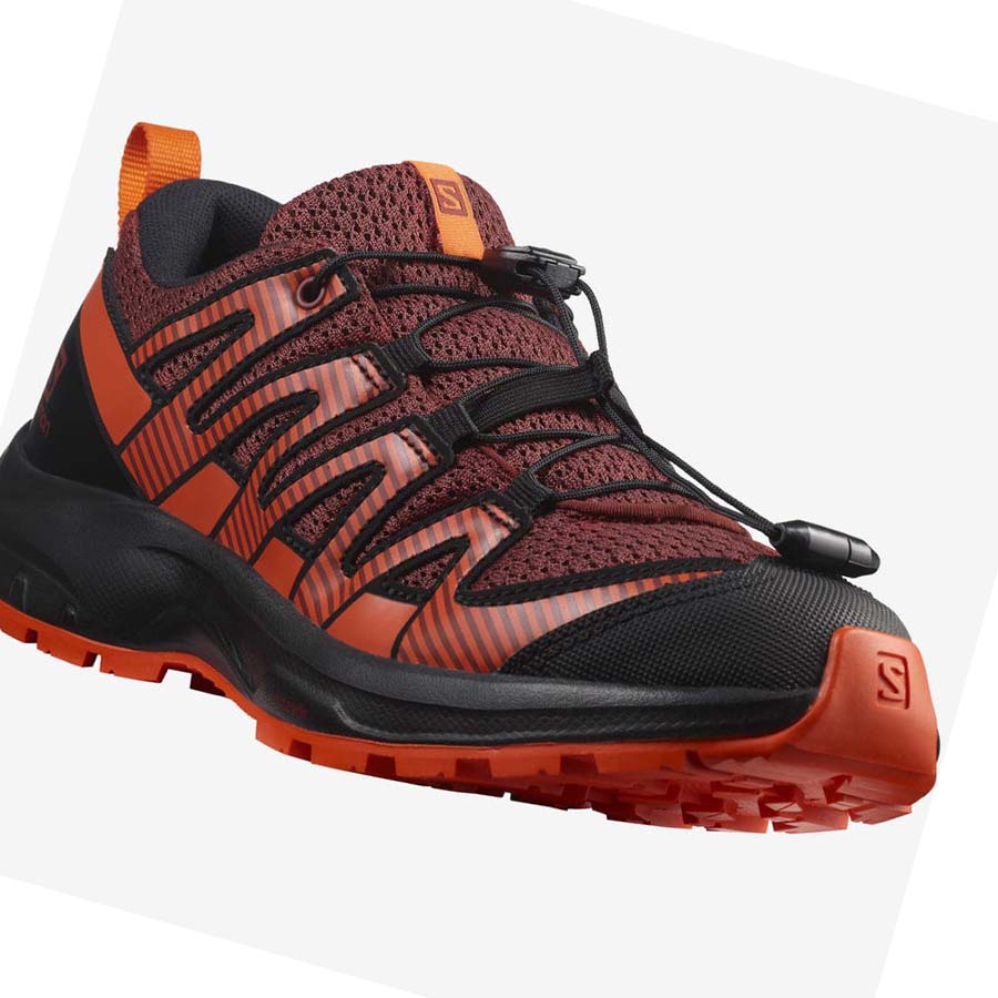 Salomon XA PRO V8 Vandringsskor Barn Svarta Röda | SE1581XYU