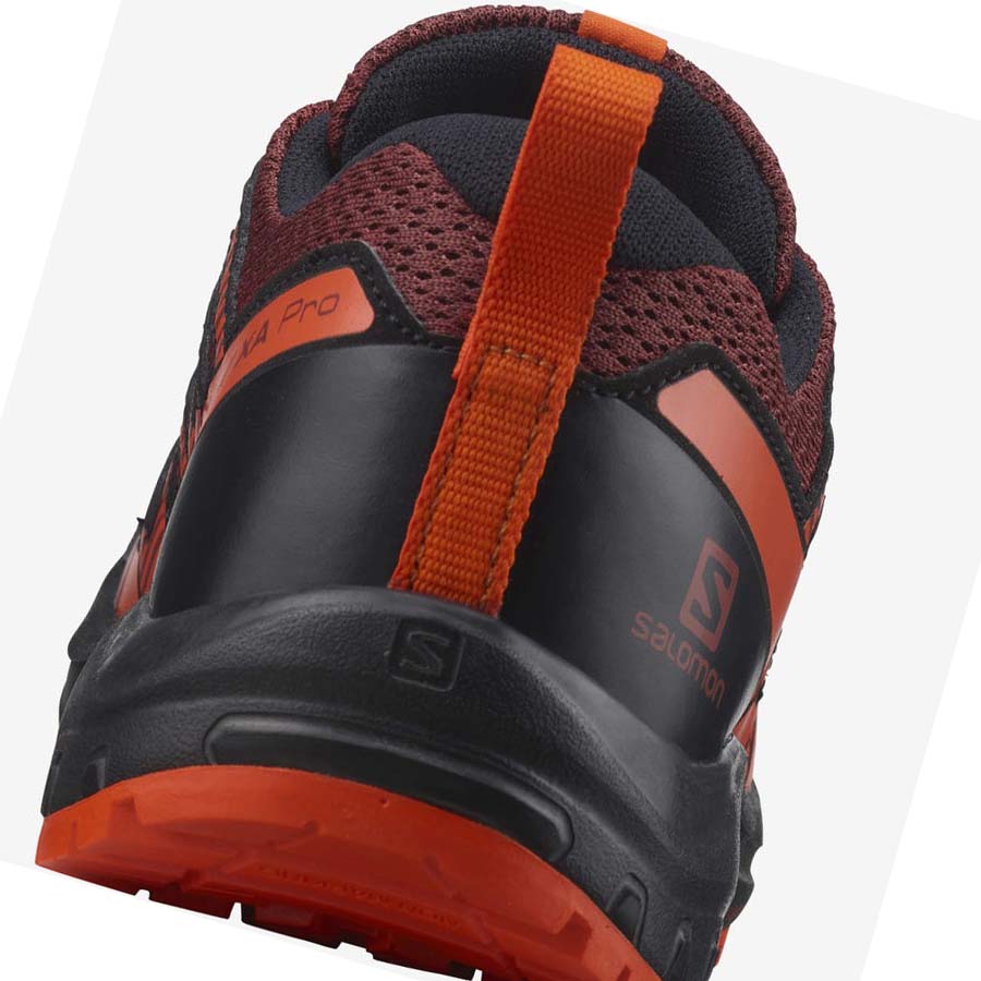 Salomon XA PRO V8 Vandringsskor Barn Svarta Röda | SE1581XYU