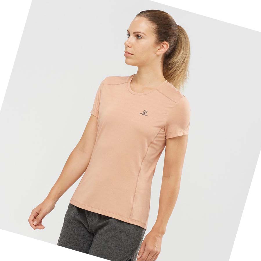 Salomon XA TEE W T-shirt Dam Rosa | SE1045ILH