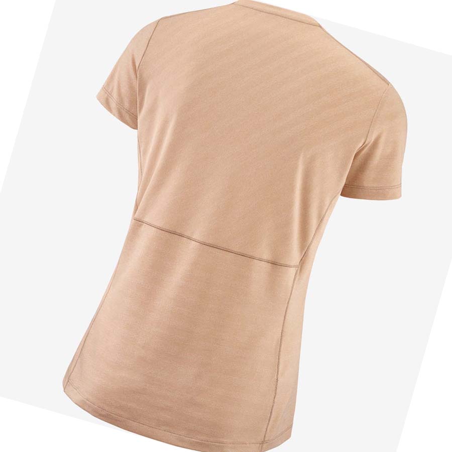 Salomon XA TEE W T-shirt Dam Rosa | SE1045ILH