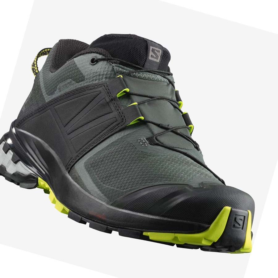 Salomon XA WILD GORE-TEX Trail löparskor Herr Svarta Olivgröna | SE125KOR