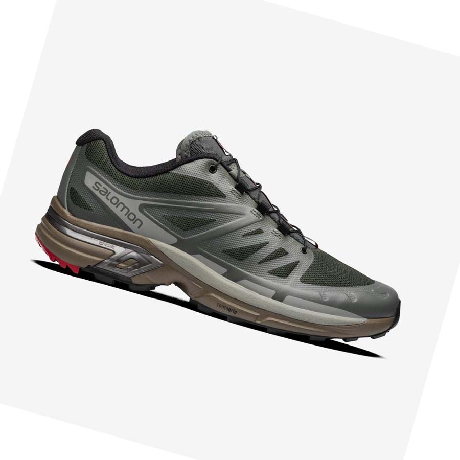 Salomon XT-WINGS 2 ADVANCED Sneakers Dam Olivgröna | SE929ZUT