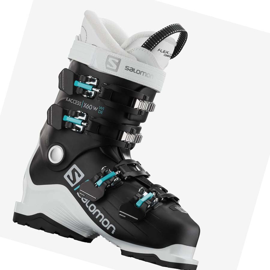 Salomon X ACCESS X60 WIDE Pjäxor Dam Svarta Vita | SE1545AHK