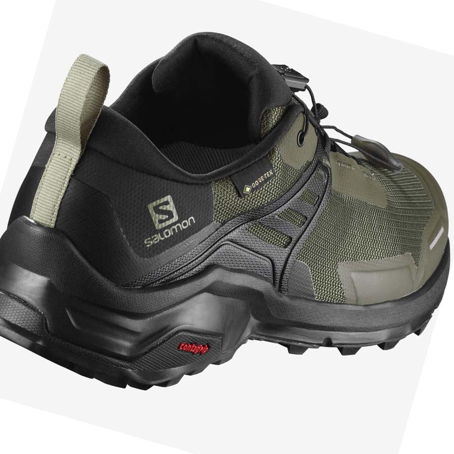 Salomon X RAISE GORE-TEX Vandringsskor Herr Svarta Olivgröna | SE24GSO