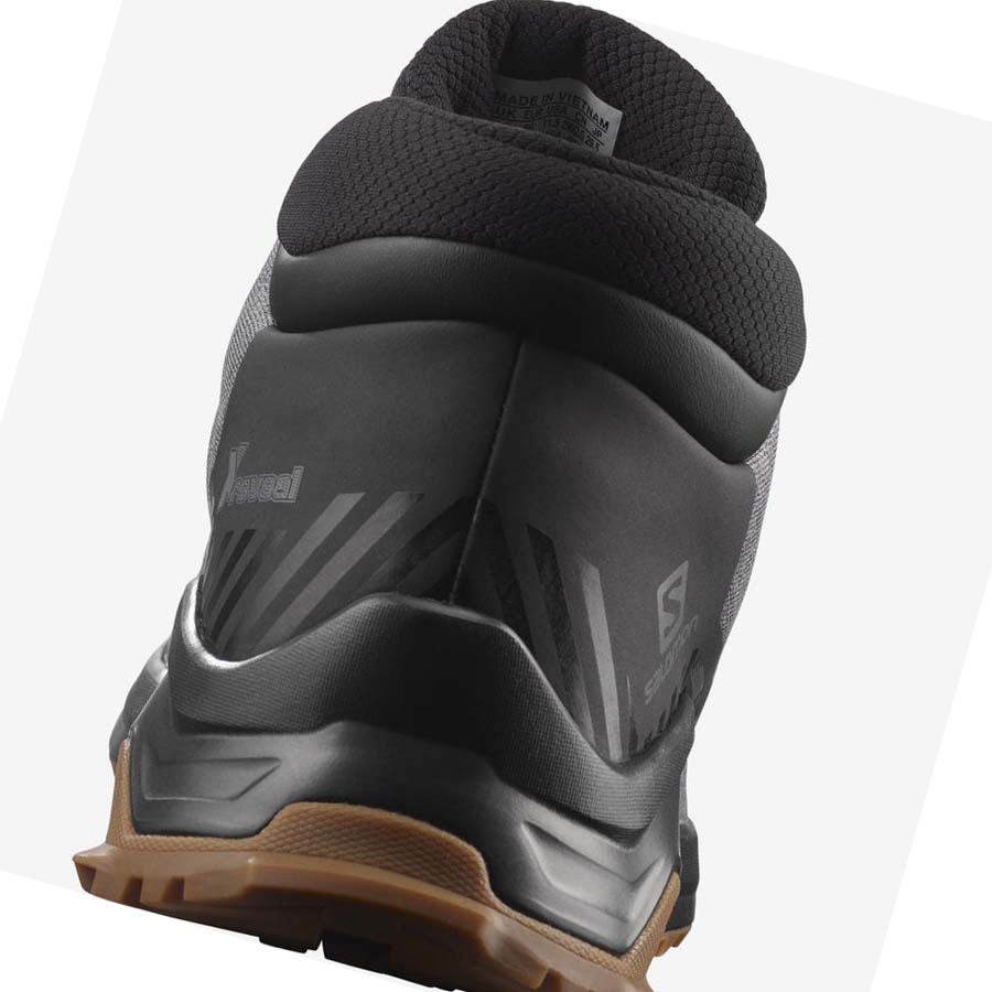 Salomon X REVEAL CHUKKA CLIMASALOMON™ WATERPROOF Vinterkängor Herr Grå | SE248NWY