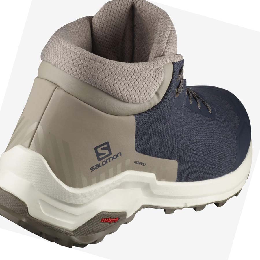 Salomon X REVEAL CHUKKA CLIMASALOMON™ WATERPROOF Vinterkängor Herr Bruna | SE249BEX