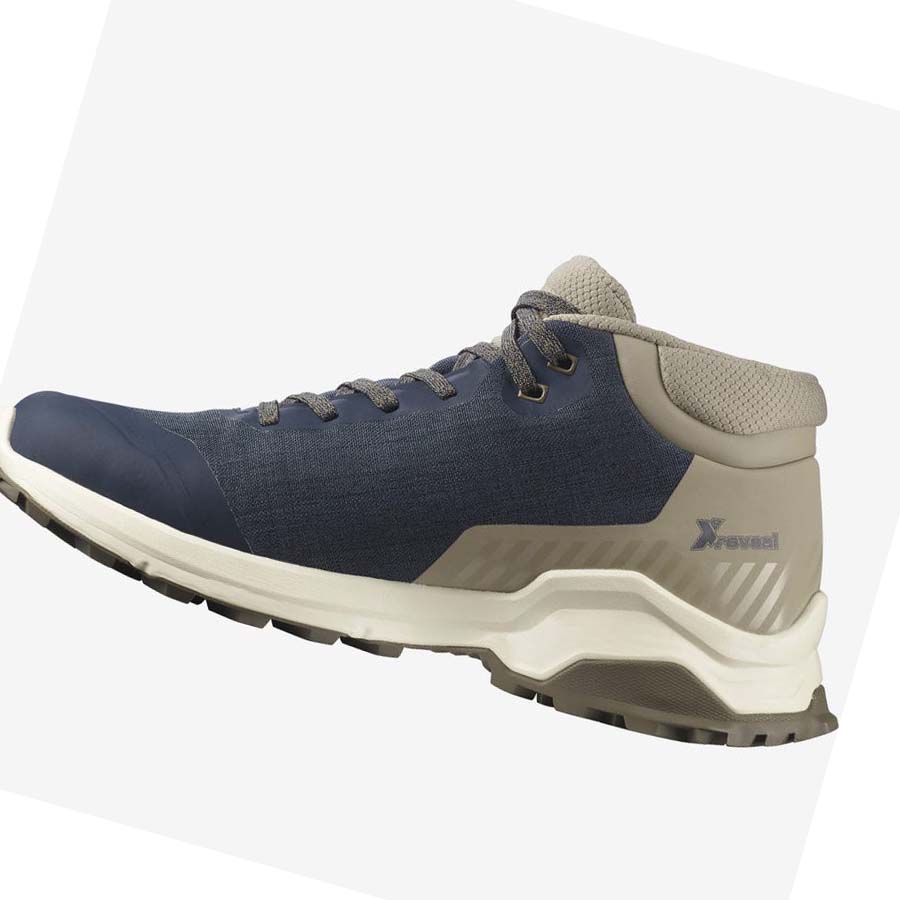 Salomon X REVEAL CHUKKA CLIMASALOMON™ WATERPROOF Vinterkängor Herr Bruna | SE249BEX