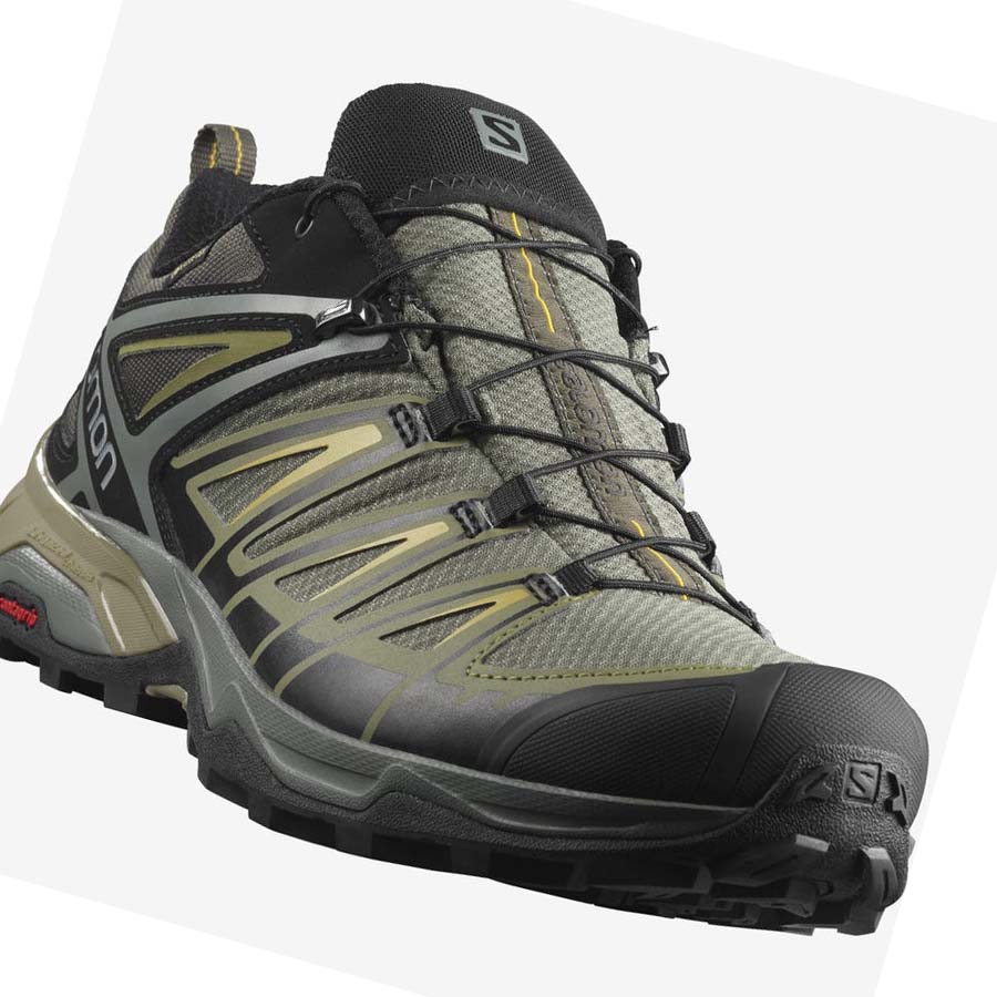 Salomon X ULTRA 3 GORE-TEX Vandringsskor Herr Grå Gröna | SE23HAP