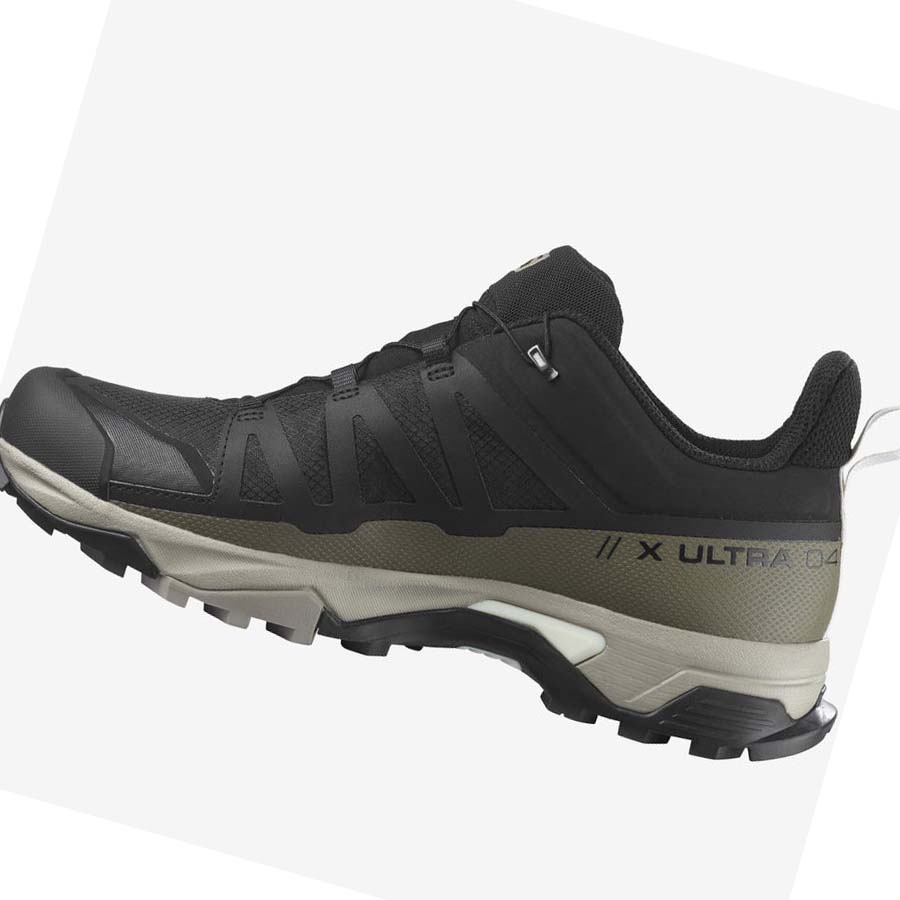 Salomon X ULTRA 4 GORE-TEX Vandringsskor Herr Grå Svarta Gröna | SE36EBC