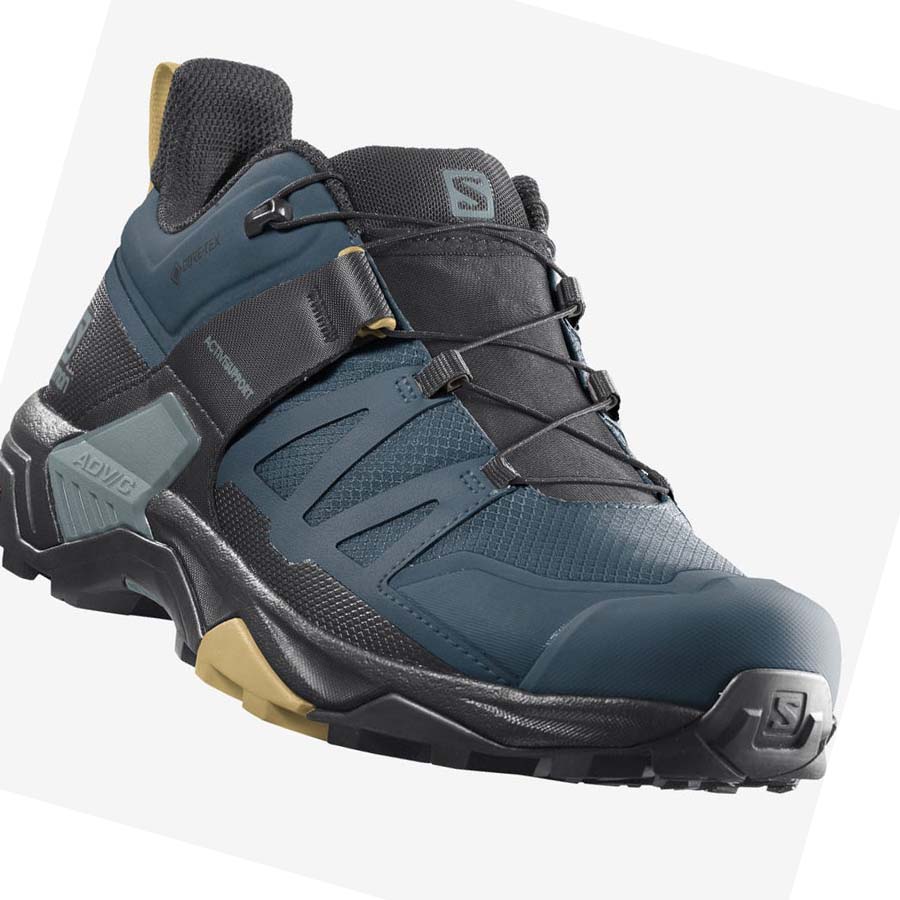 Salomon X ULTRA 4 GORE-TEX Vandringsskor Herr Blå | SE38QMA