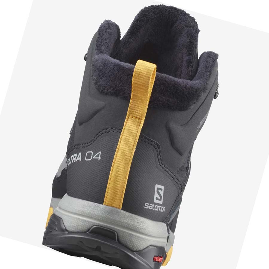 Salomon X ULTRA 4 MID WINTER THINSULATE™ CLIMASALOMON™ WATERPROOF Vinterkängor Herr Svarta Grå | SE250VRW