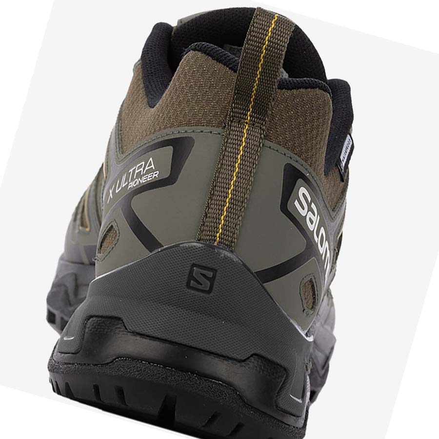 Salomon X ULTRA PIONEER CLIMASALOMON™ WATERPROOF Vandringsskor Herr Olivgröna Svarta | SE71ZUT