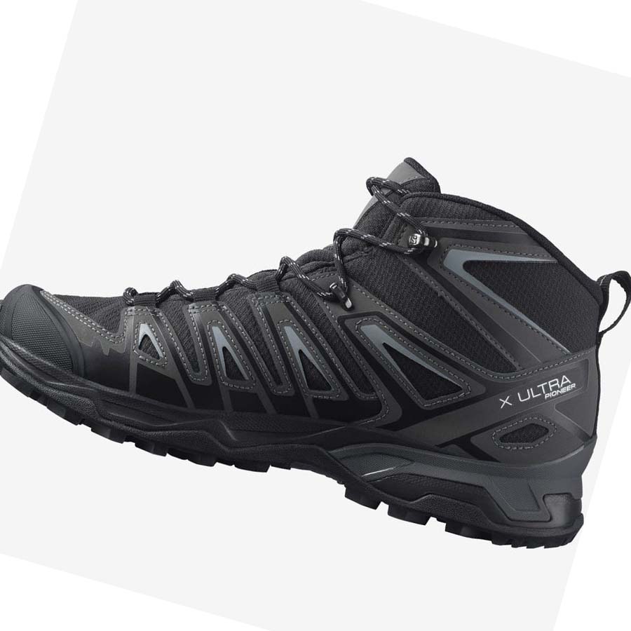 Salomon X ULTRA PIONEER MID CLIMASALOMON™ WATERPROOF Vandringsskor Herr Grå Svarta | SE72LIS