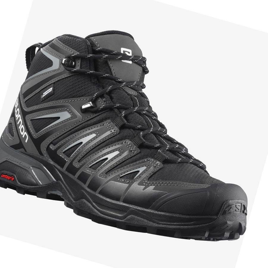 Salomon X ULTRA PIONEER MID CLIMASALOMON™ WATERPROOF Vandringsskor Herr Grå Svarta | SE72LIS