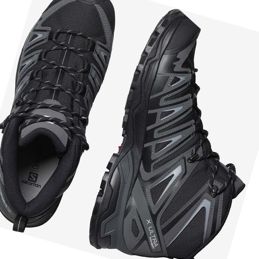 Salomon X ULTRA PIONEER MID CLIMASALOMON™ WATERPROOF Vandringsskor Herr Grå Svarta | SE72LIS