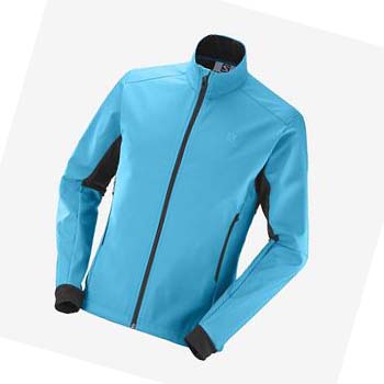 Salomon AGILE SOFTSHELL Jacka Herr Blå | SE368OKI