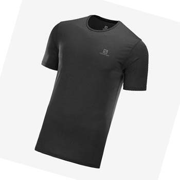 Salomon AGILE TRAINING T-shirt Herr Svarta | SE381CTV