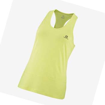 Salomon CROSS RUN T-shirt Dam Gröna | SE1046UZG