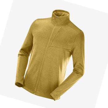 Salomon ESSENTIAL LIGHTWARM HEATHER Hoodie Herr Gula | SE428QMA